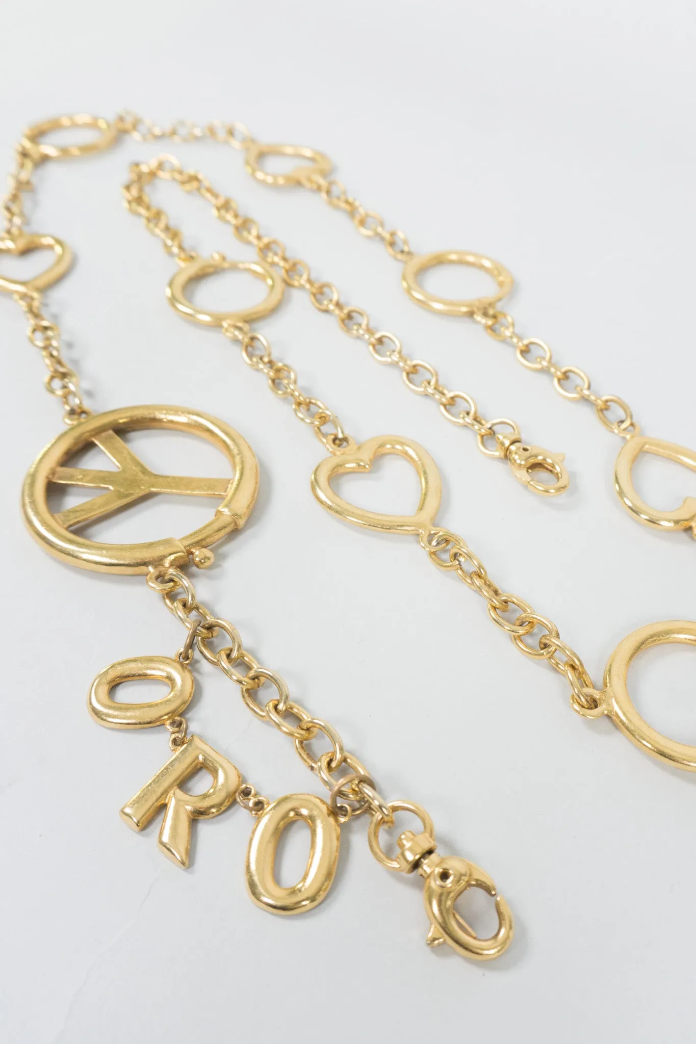 Peace, Love, & Oro Belt / Accessory Chain