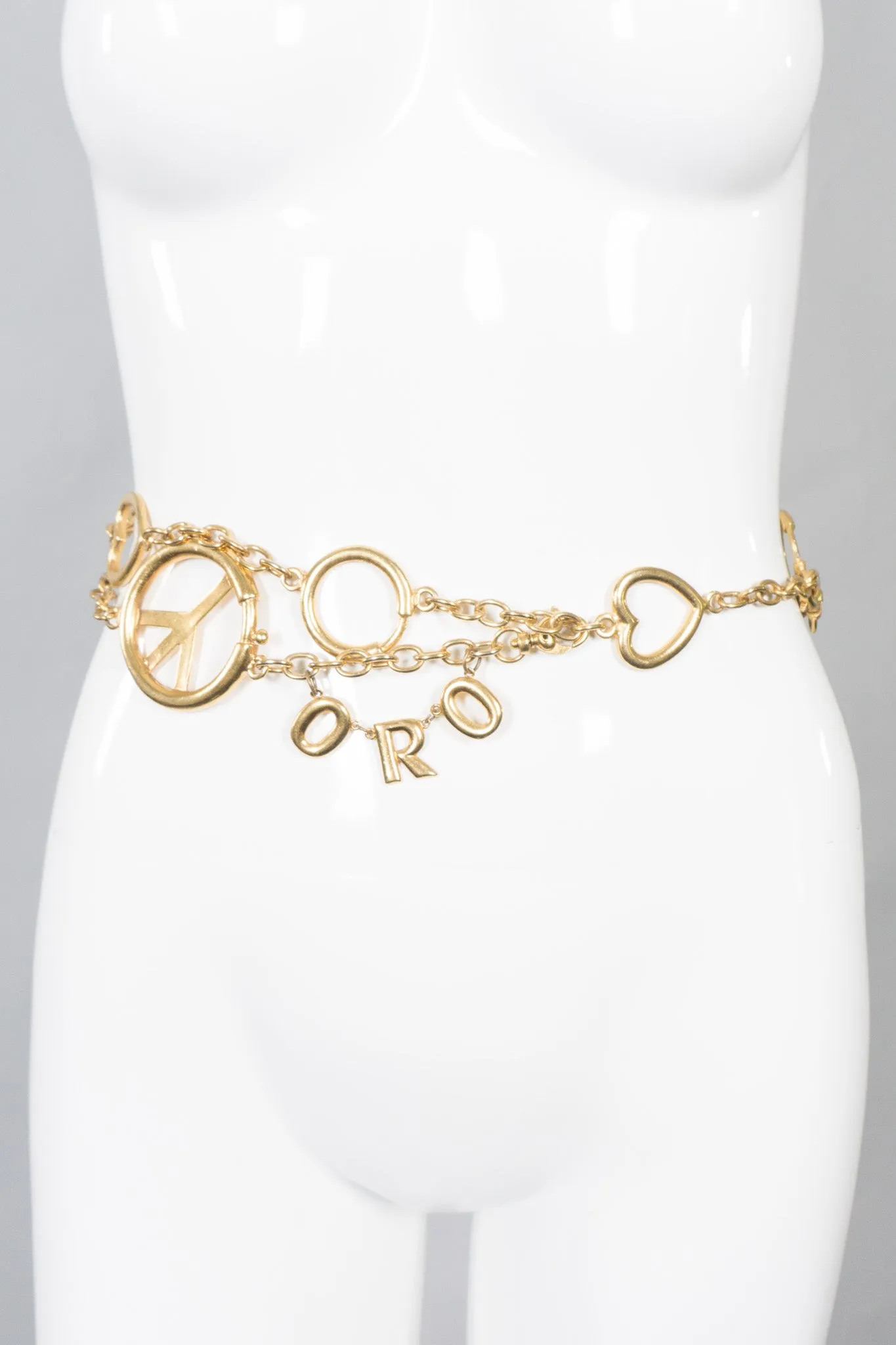 Peace, Love, & Oro Belt / Accessory Chain