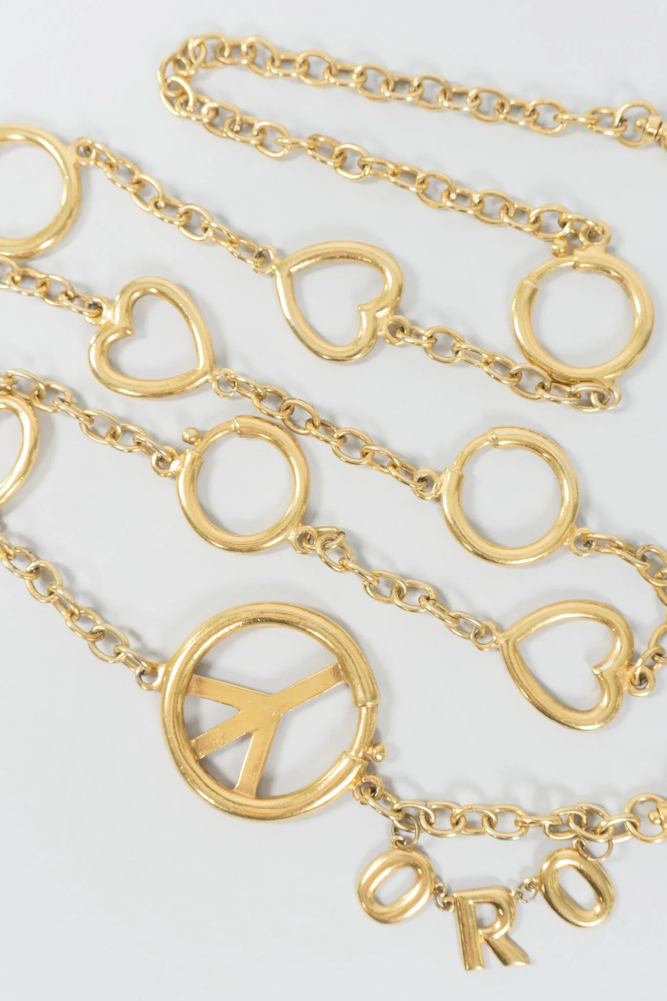 Peace, Love, & Oro Belt / Accessory Chain