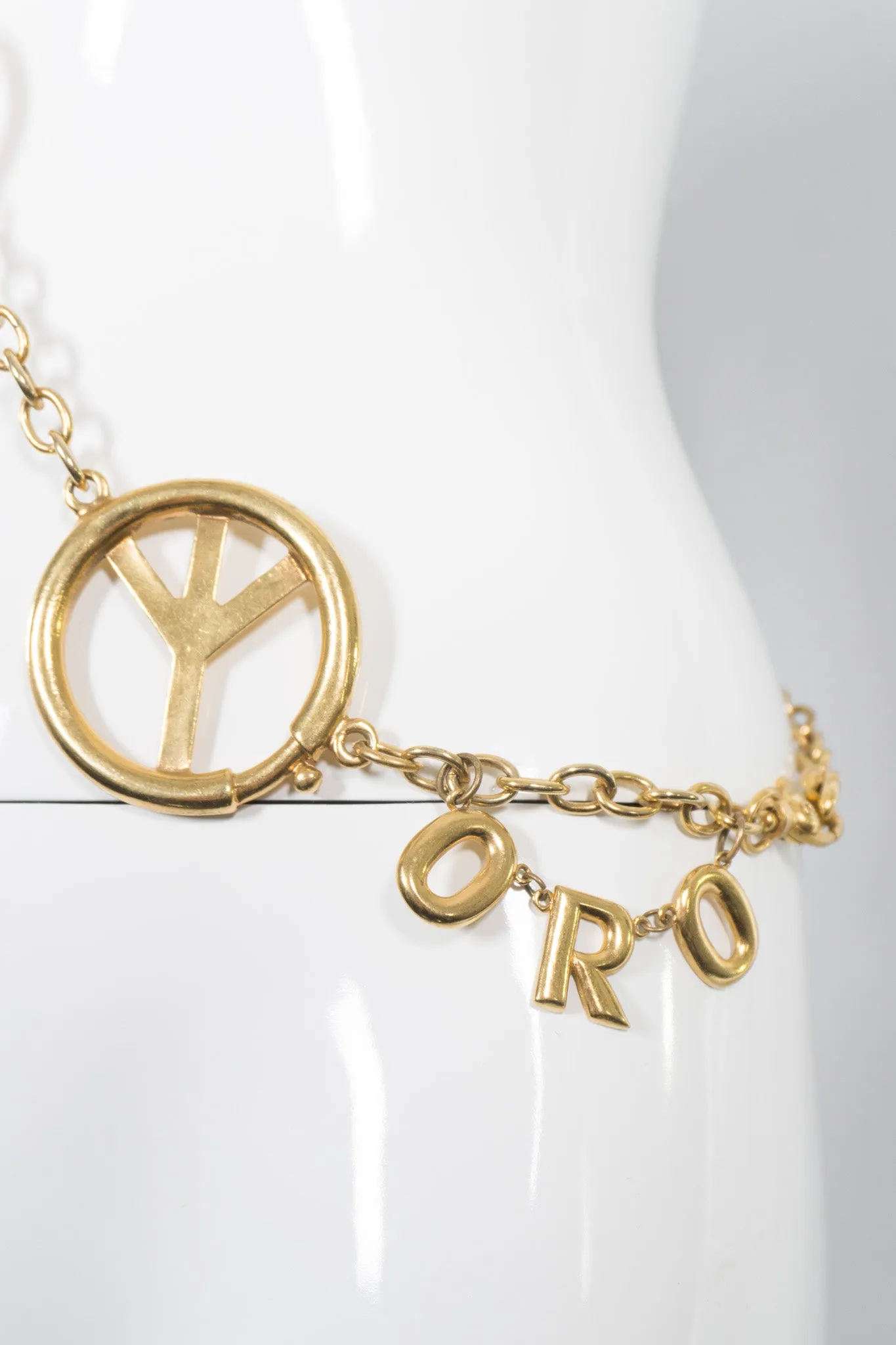 Peace, Love, & Oro Belt / Accessory Chain