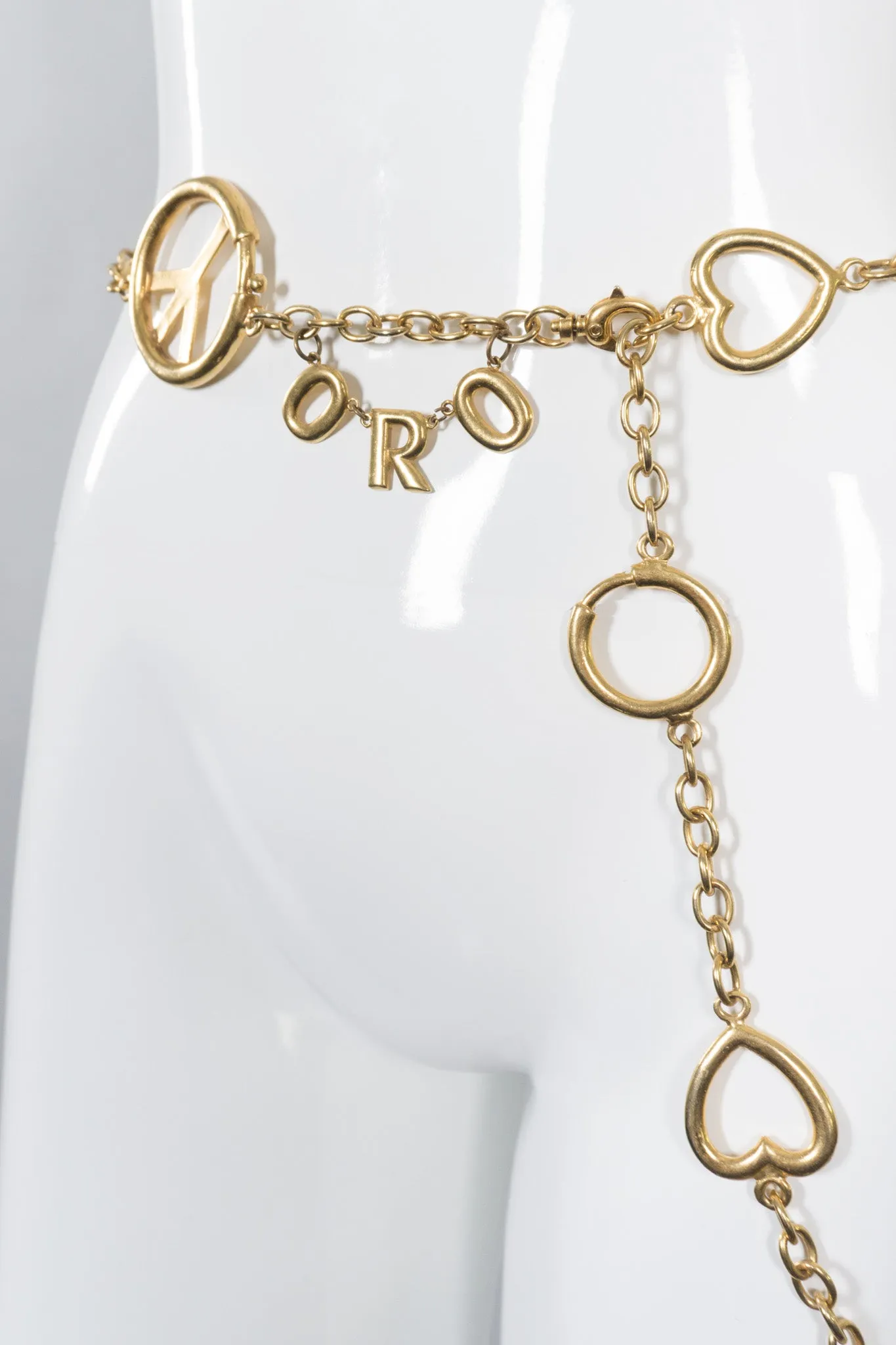 Peace, Love, & Oro Belt / Accessory Chain