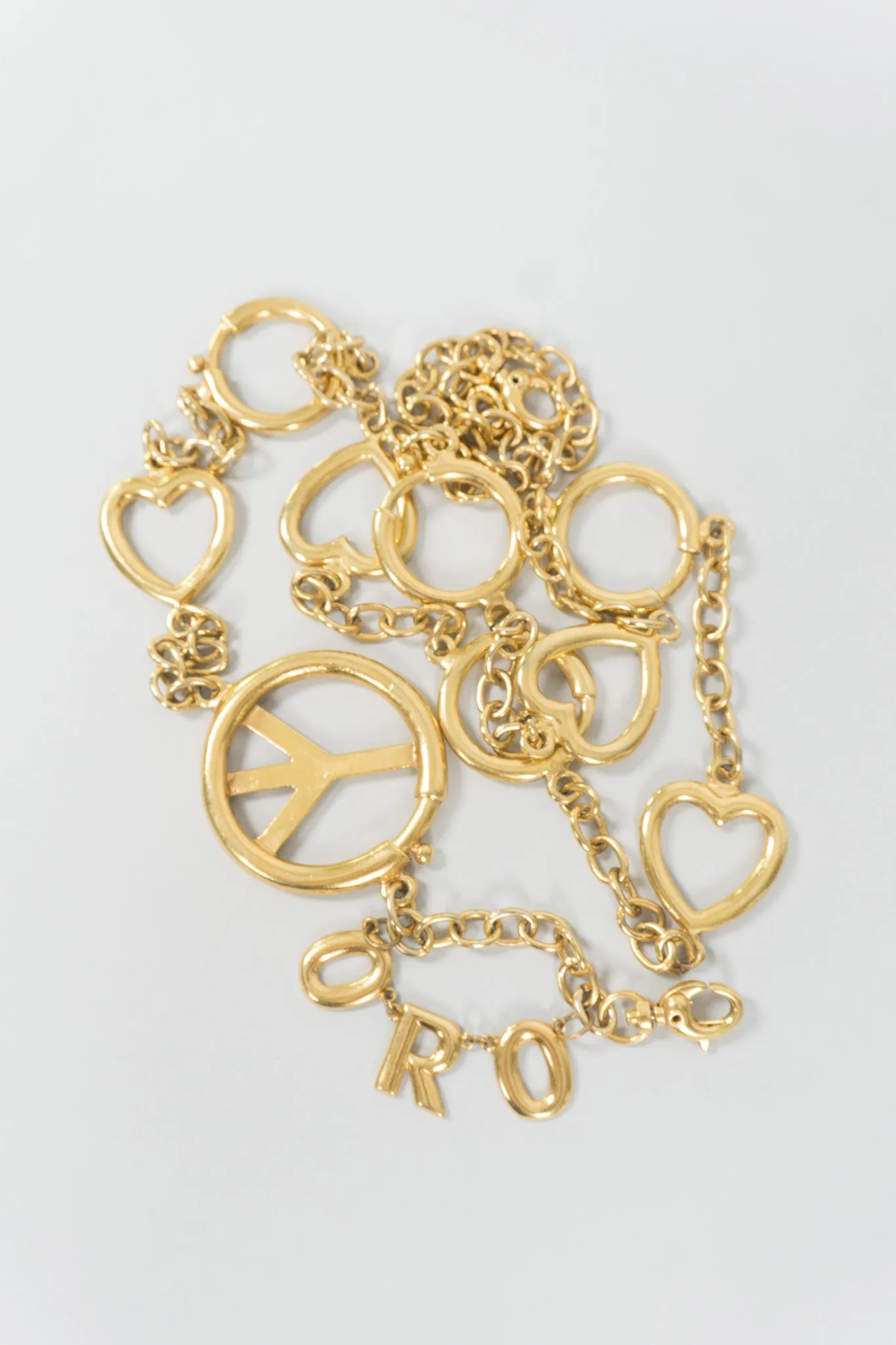 Peace, Love, & Oro Belt / Accessory Chain