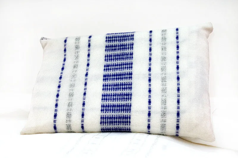 Perach - Wool Tallit - Blue and Silver