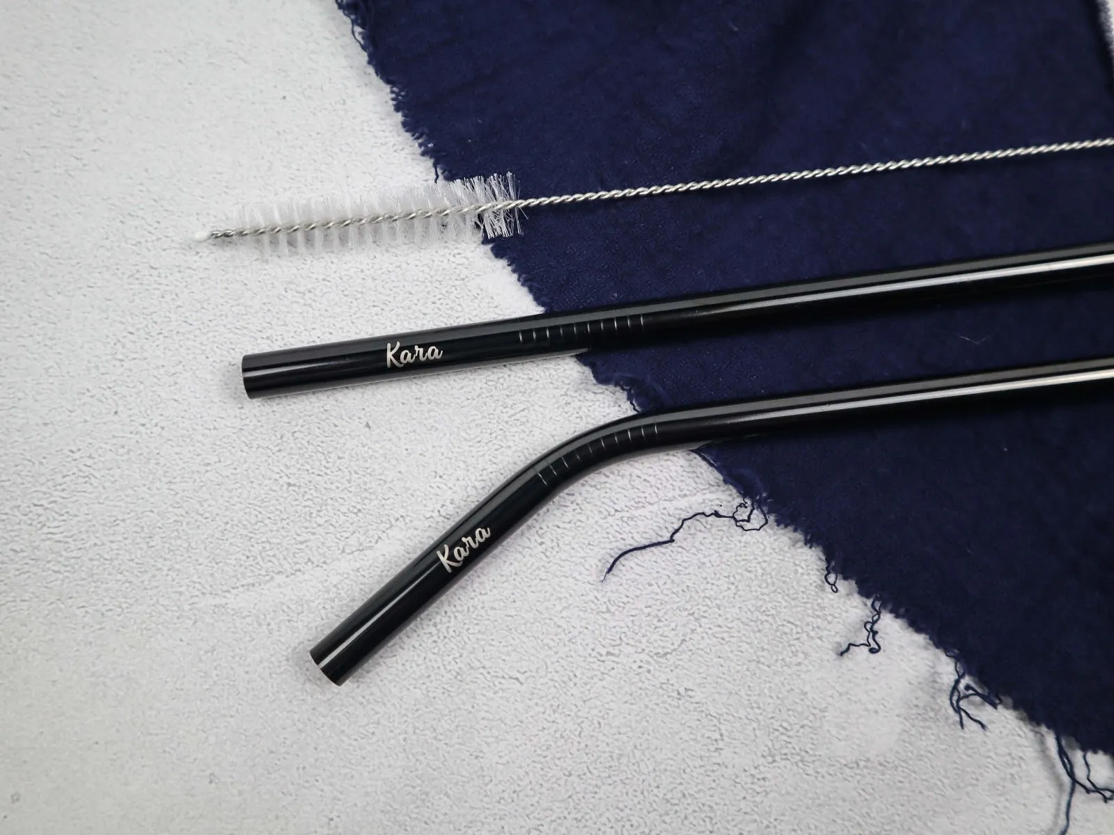 Personalise Metal Straw Set