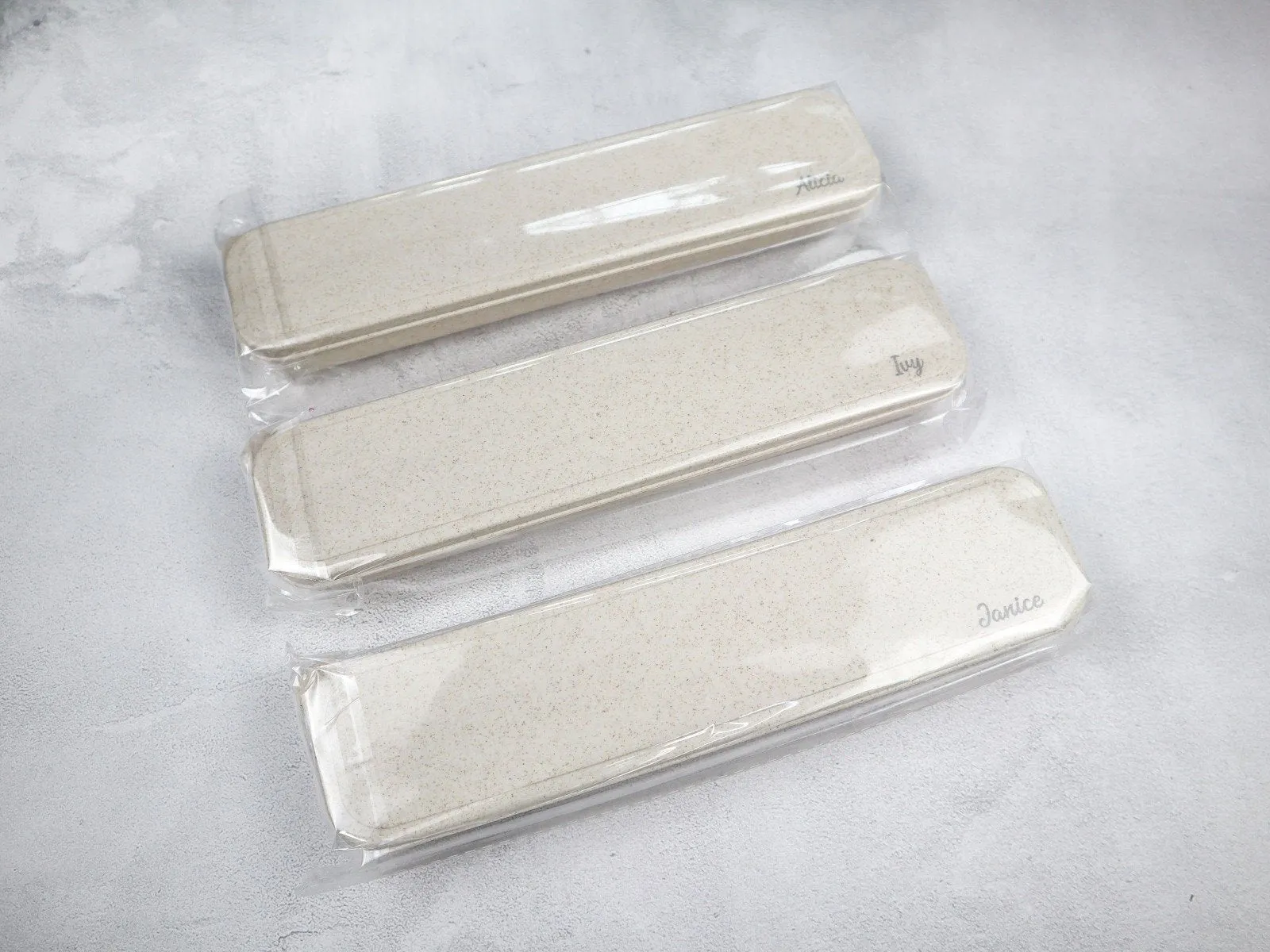 Personalised 5-pc Silver Spork Set