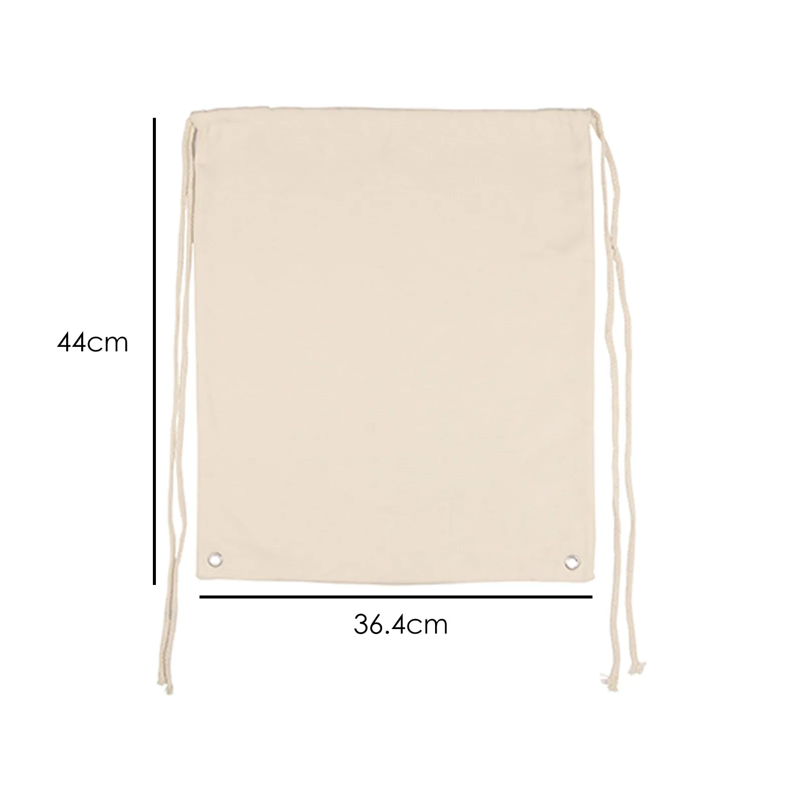 Personalised Canvas Drawstring Backpack with Welcoming Text and Relaxing Mum and Baby Hippos