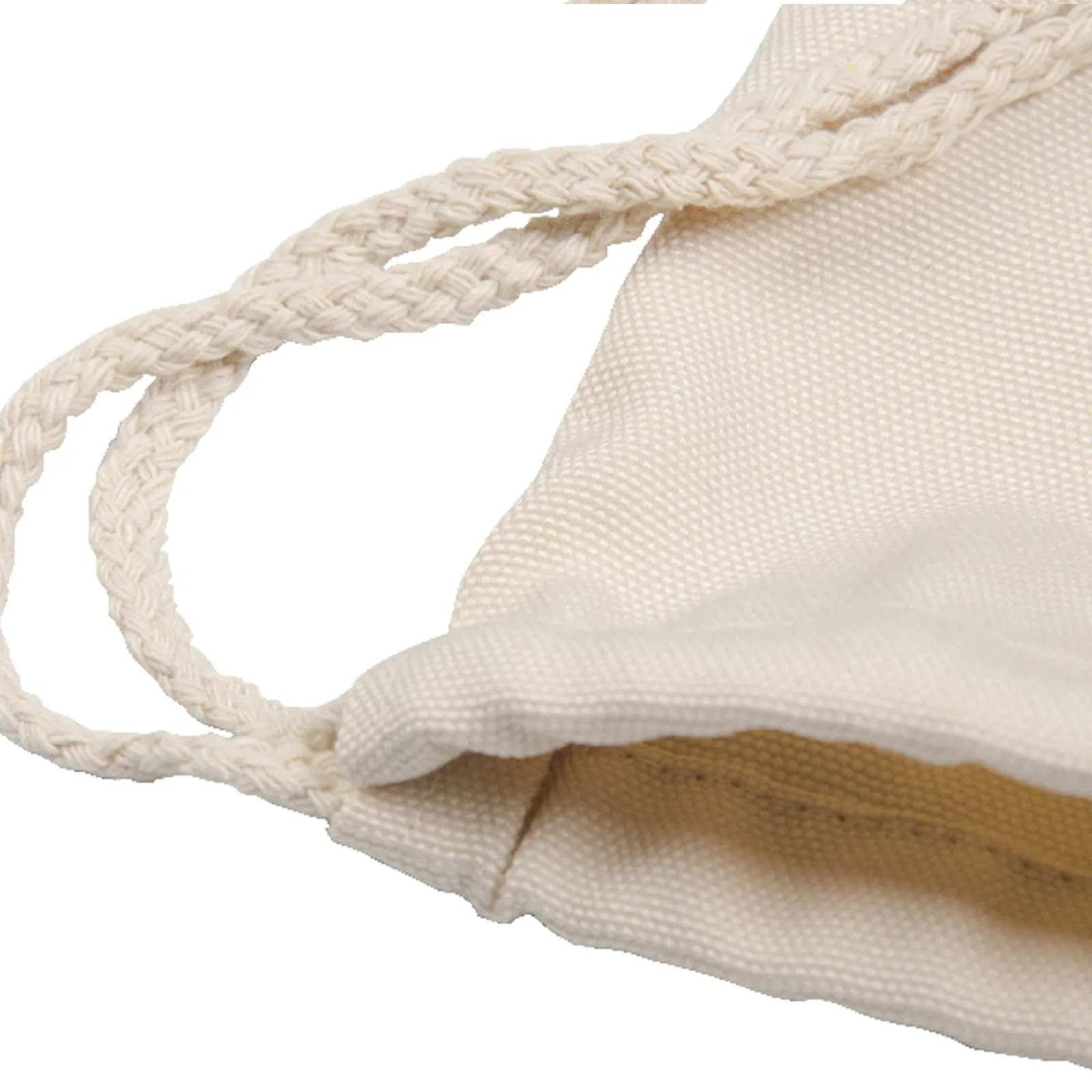 Personalised Canvas Drawstring Backpack with Welcoming Text and Relaxing Mum and Baby Hippos