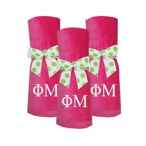 Phi Mu Beach Towel