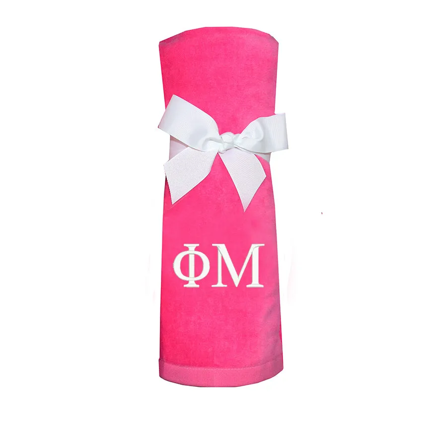 Phi Mu Beach Towel