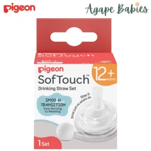 Pigeon Softouch Drinking Straw Set (12M )