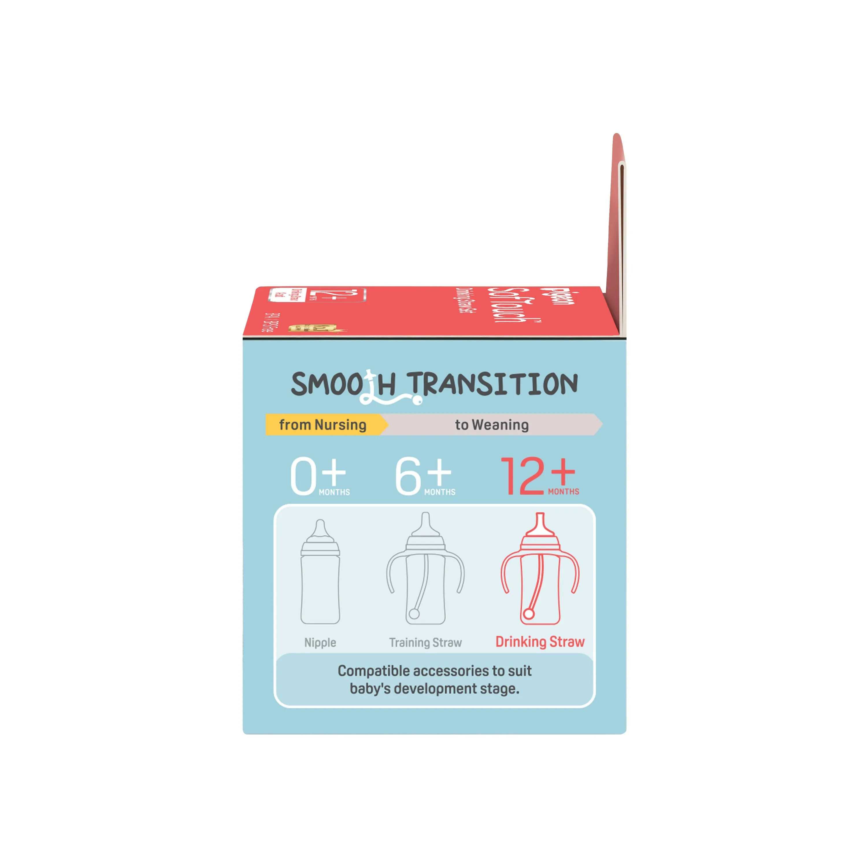 Pigeon Softouch Drinking Straw Set (12M )