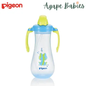 Pigeon Tall Straw Bottle Frog - Blue