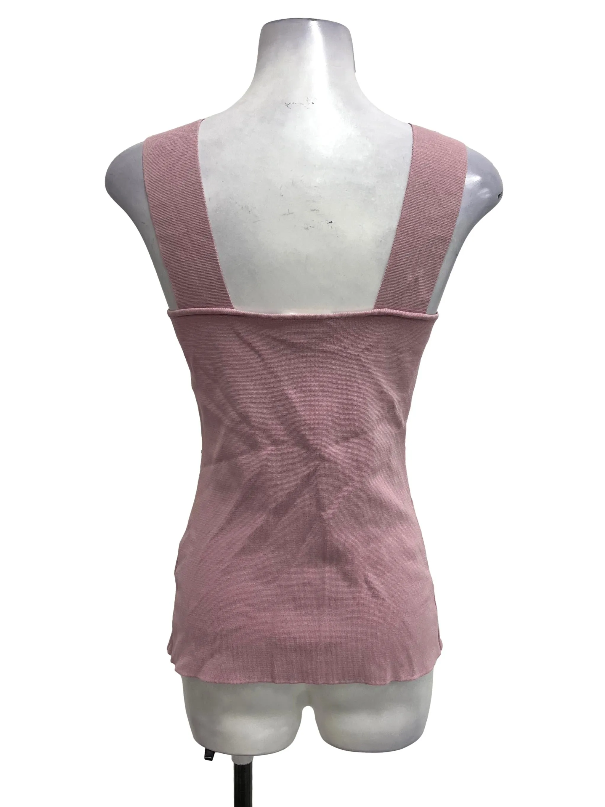Pink Knit Tank Top OSN