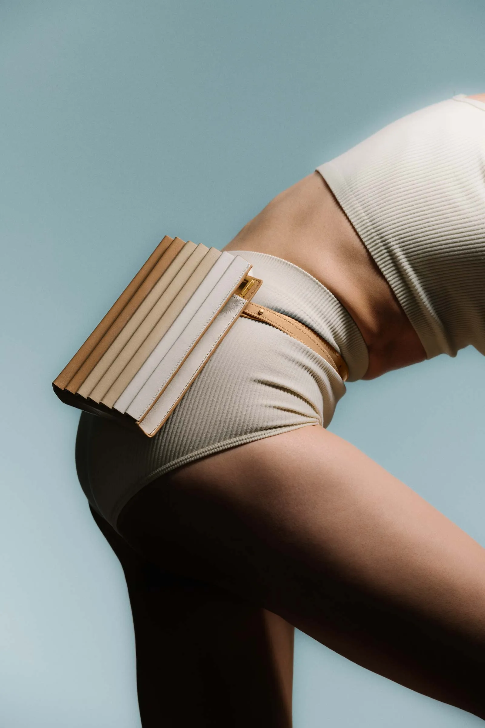 Pleated Tool Bag - Milky