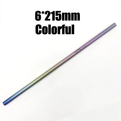Portable Straight And Bend Titanium Drinking Straws For Camping Kitchen Outdoor