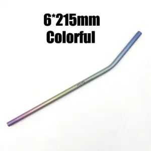 Portable Straight And Bend Titanium Drinking Straws For Camping Kitchen Outdoor