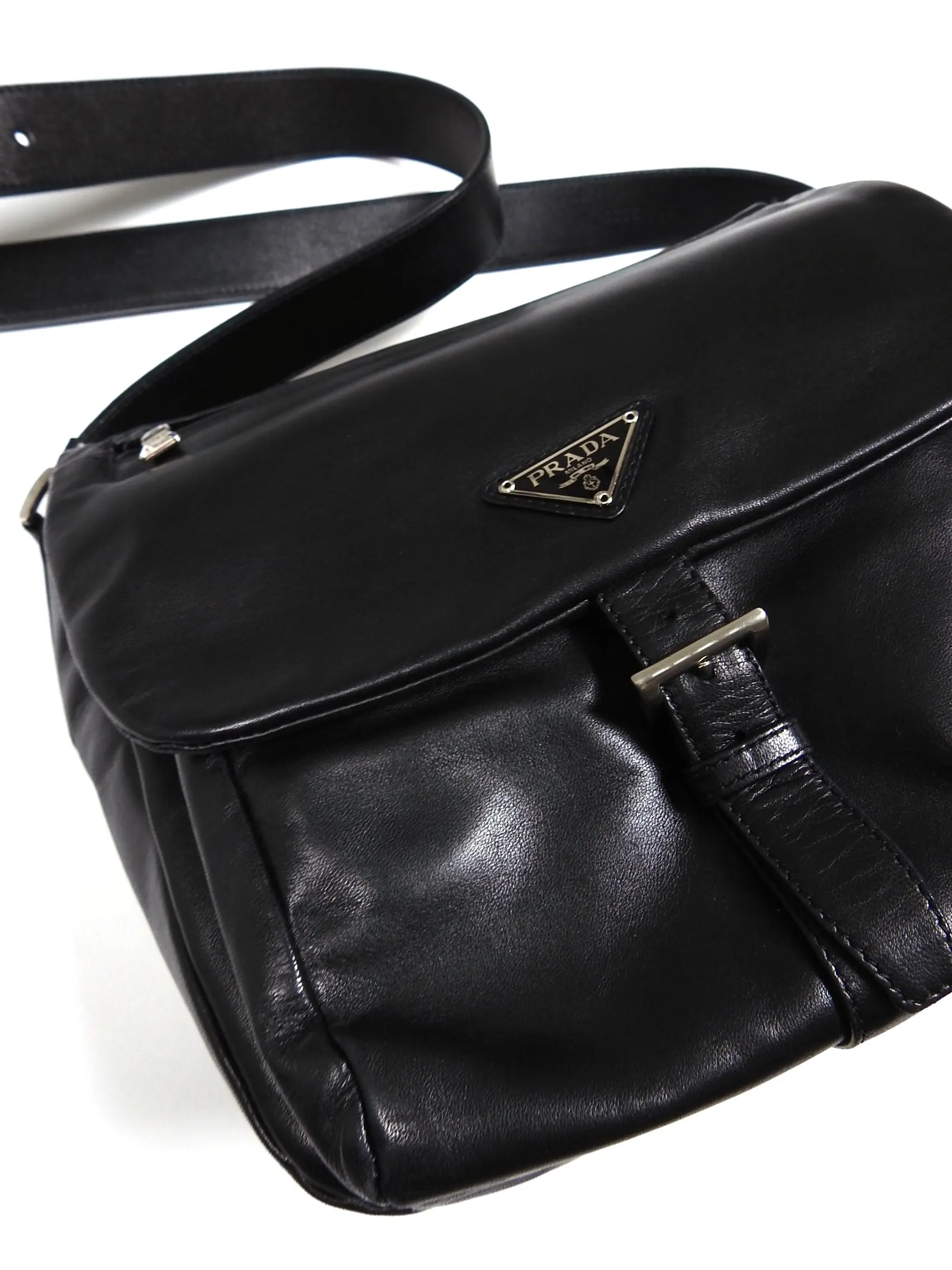 Prada Black Leather Crossbody Bag