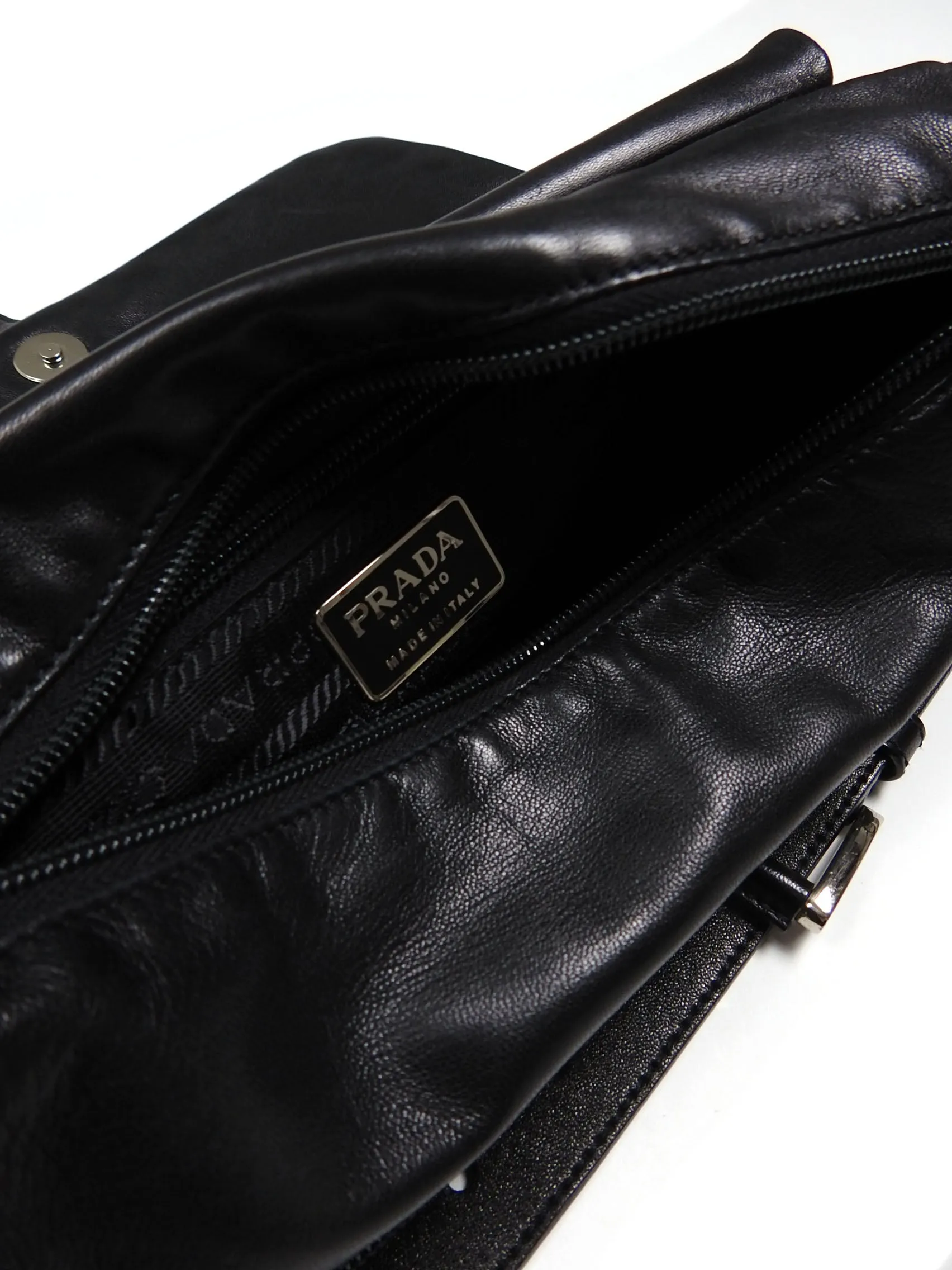 Prada Black Leather Crossbody Bag