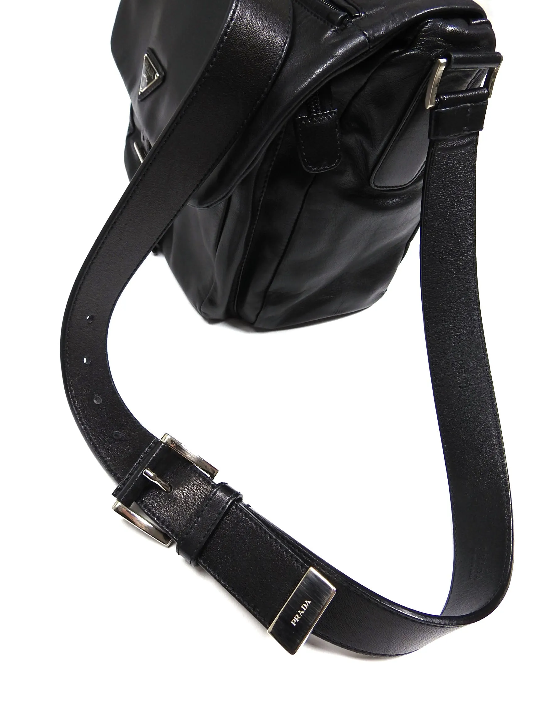 Prada Black Leather Crossbody Bag
