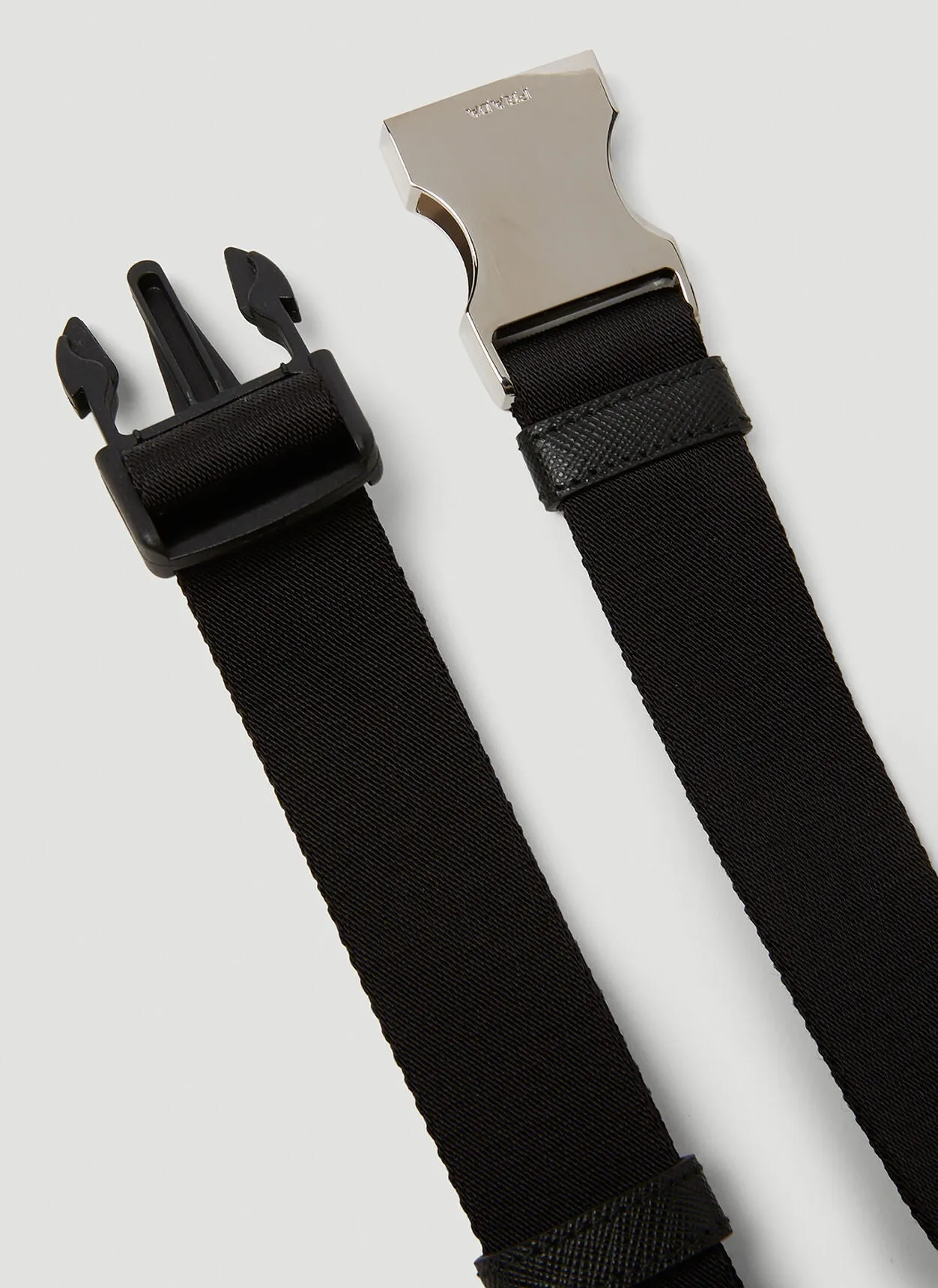 Prada Black Re-Nylon Logo Pouch Belt Bag