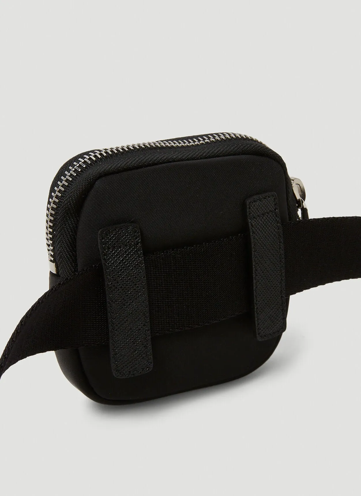 Prada Black Re-Nylon Logo Pouch Belt Bag