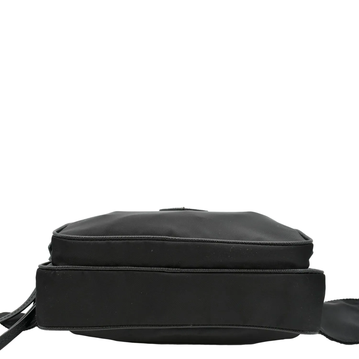 PRADA Re-Nylon Leather Belt Bag Black