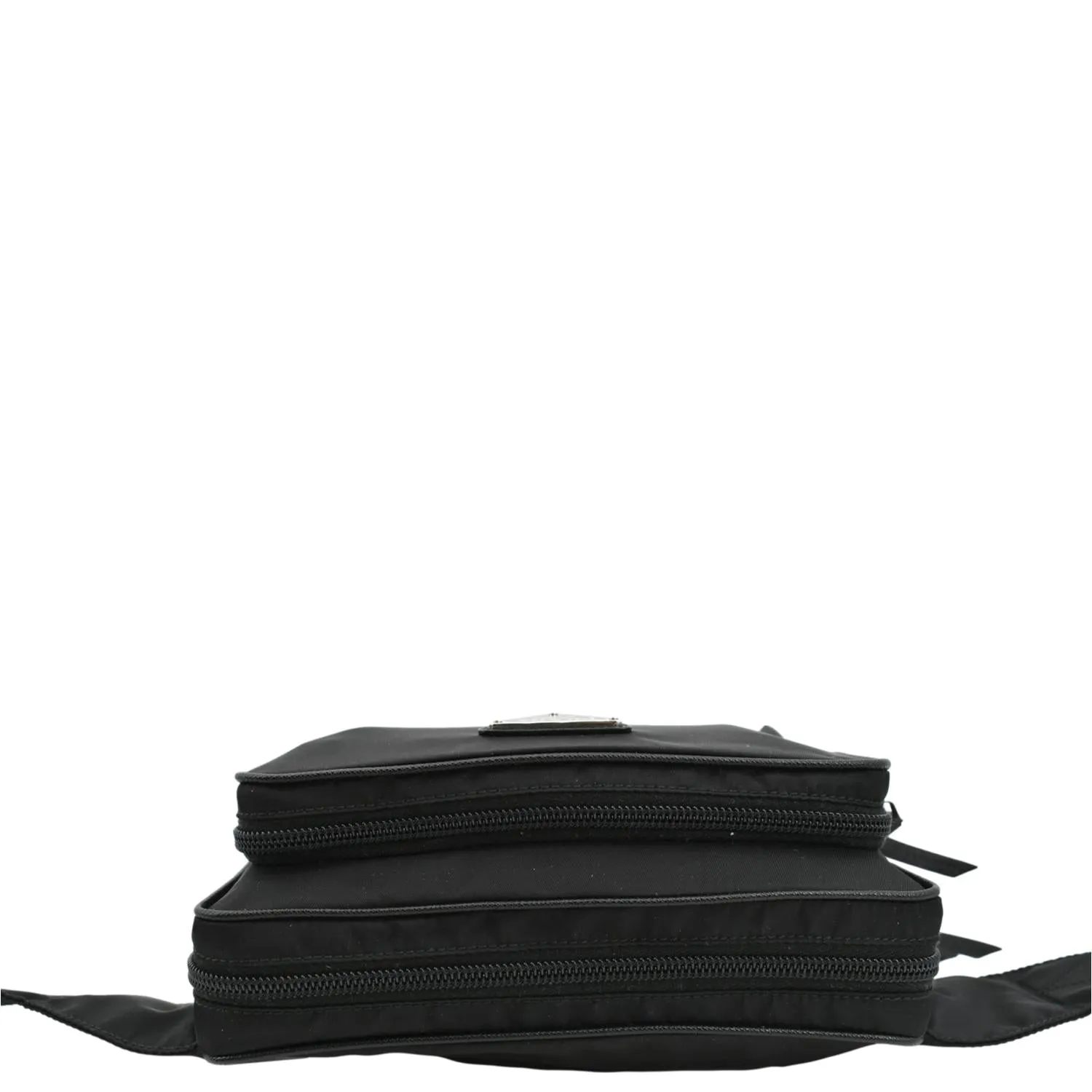 PRADA Re-Nylon Leather Belt Bag Black