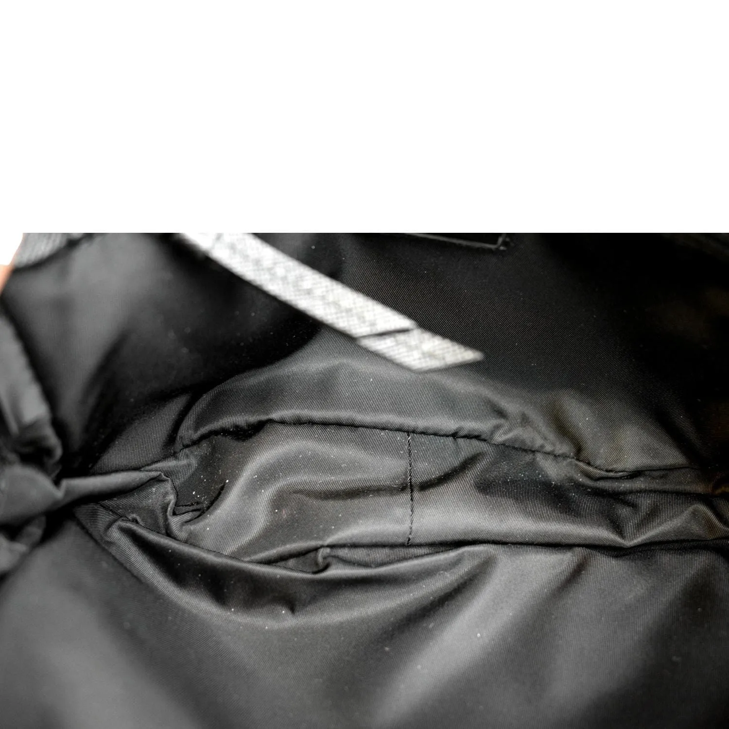 PRADA Re-Nylon Leather Belt Bag Black