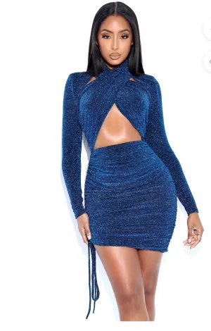 PRE-ORDER Skai Sparkle Dress x Cobalt