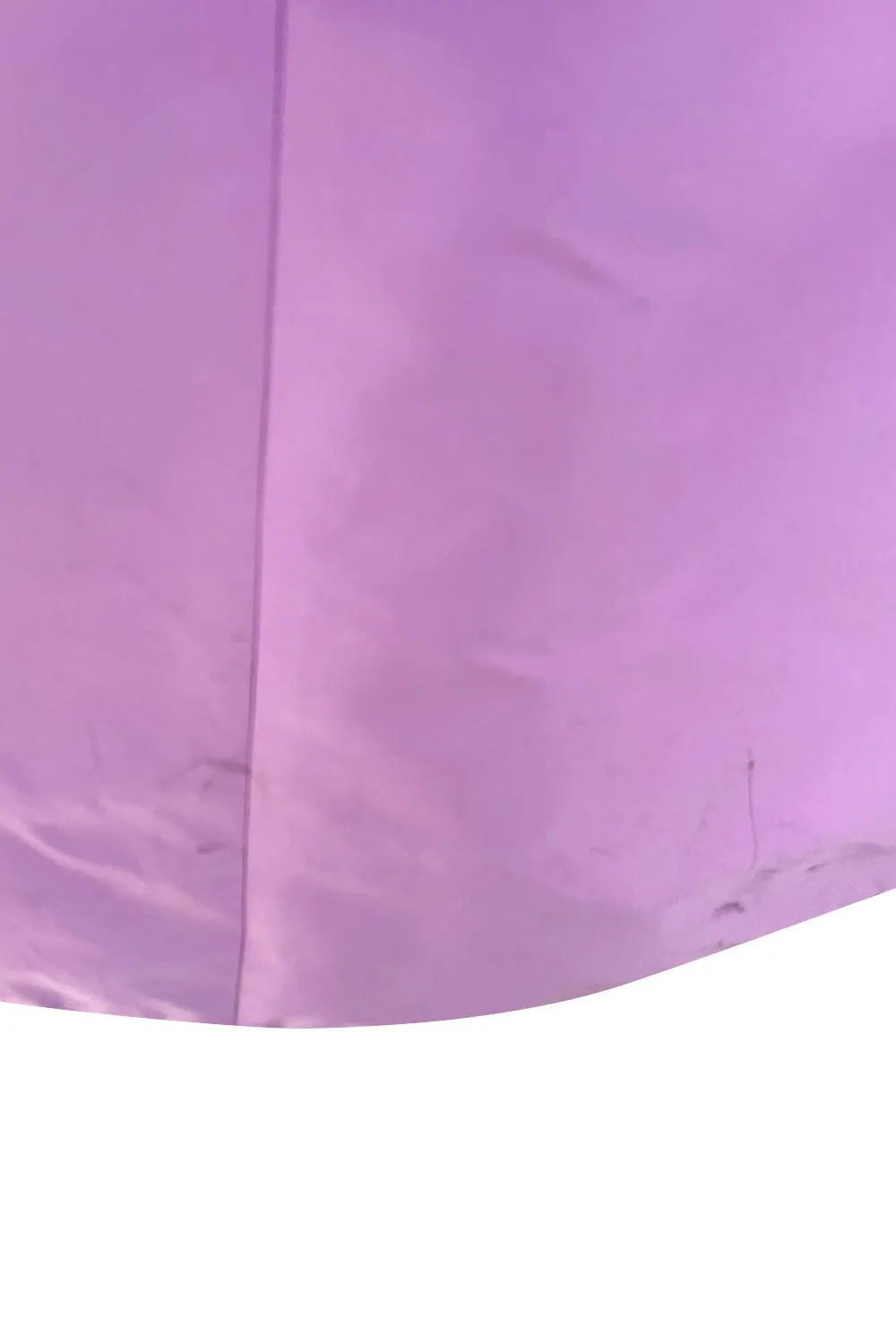 Prettiest 1990s Isaac Mizrahi Pale Pastel Lavender Silk Dress w Flared Skirt & Back Bow