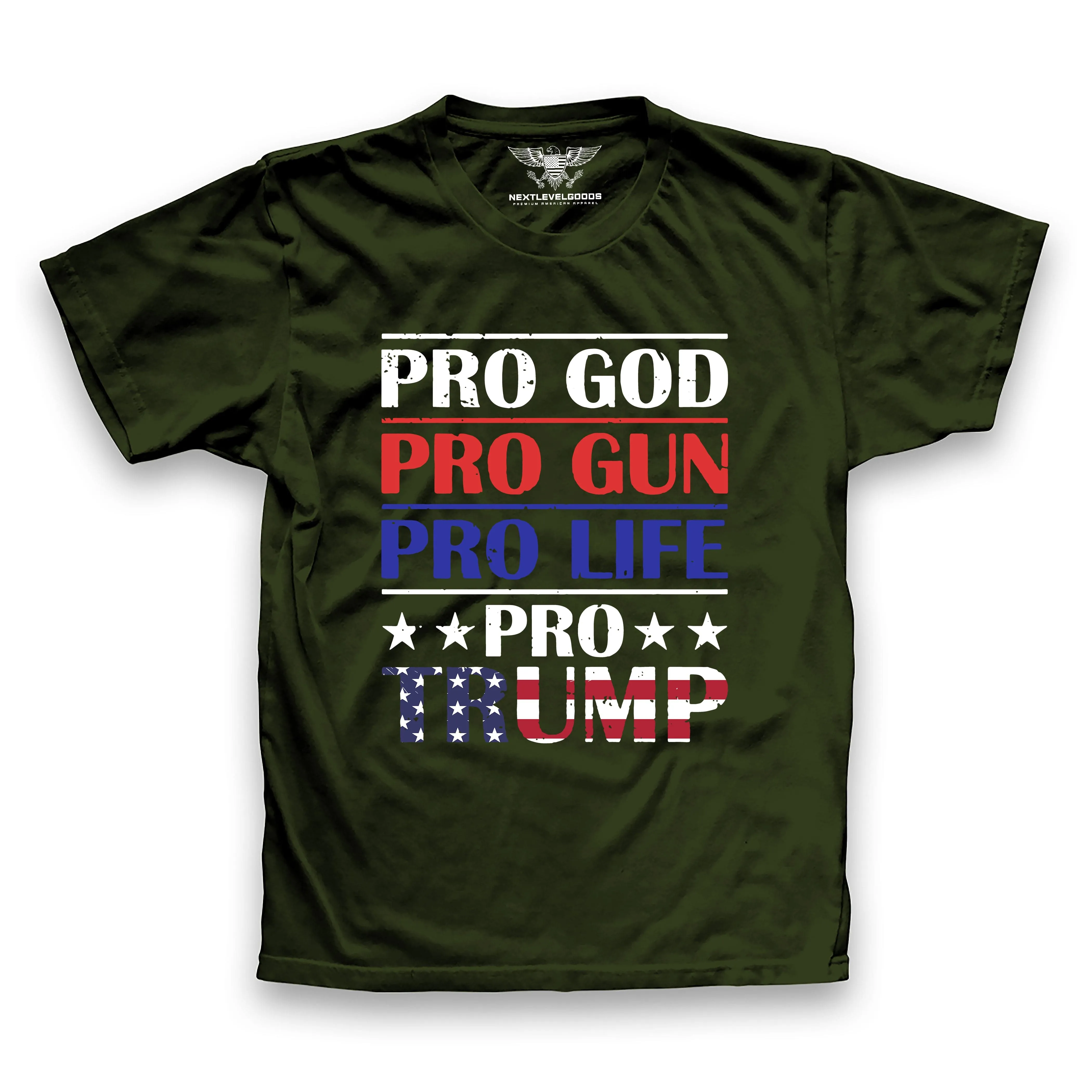 Pro God Pro Gun Pro Life Premium T-Shirt (AM25)