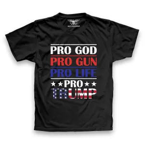 Pro God Pro Gun Pro Life Premium T-Shirt (AM25)