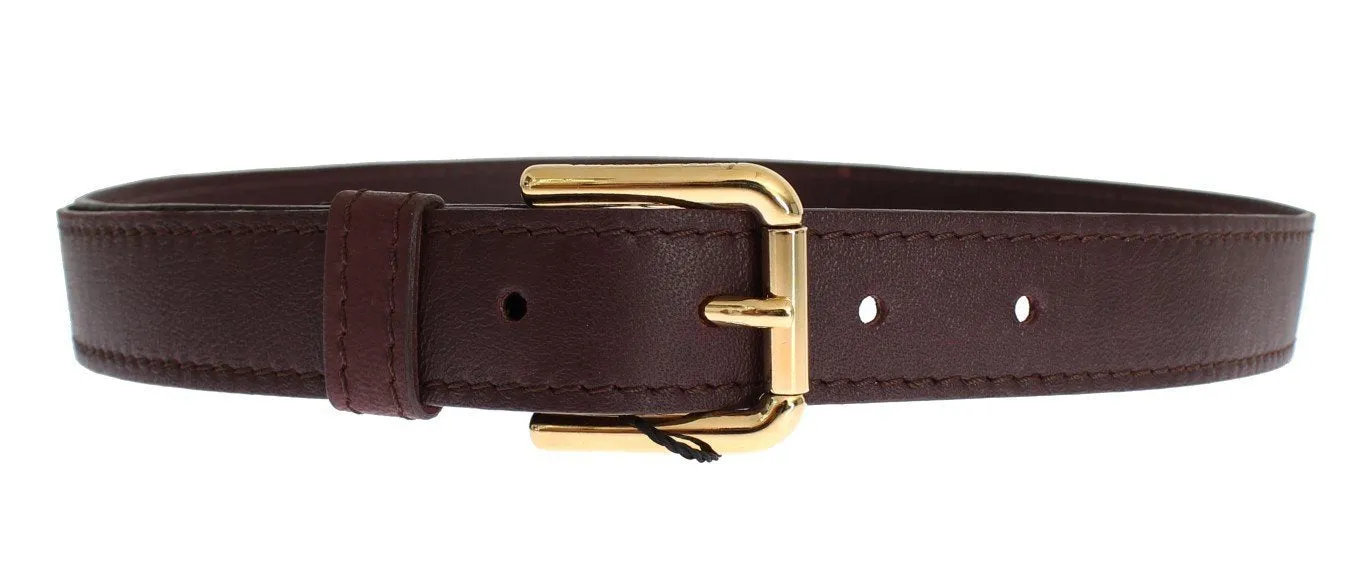 Purple leather belt