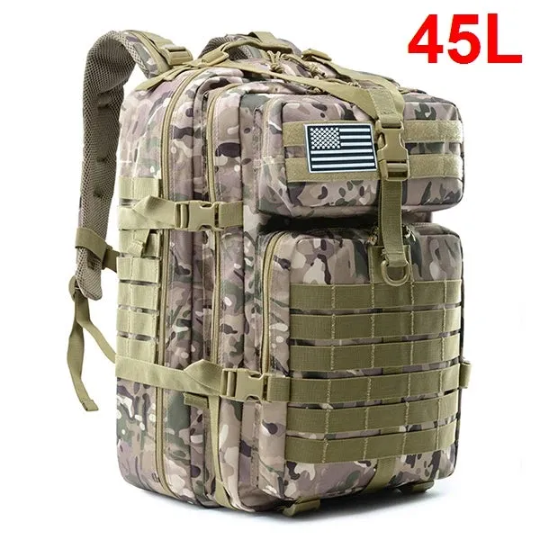 QT&QY Tactical 30/45L Backpack for Hiking and Outdoor Adventures