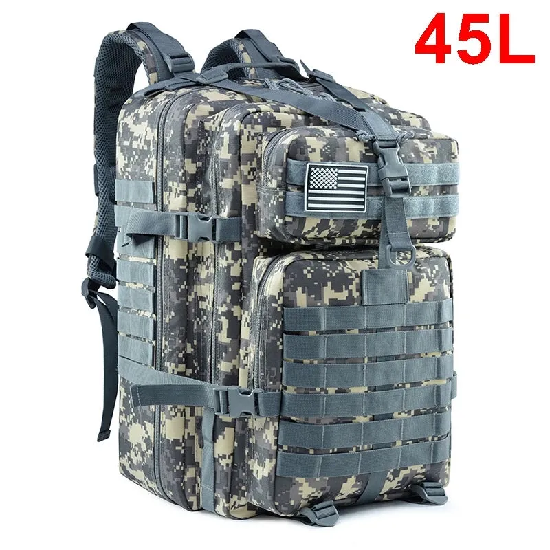 QT&QY Tactical 30/45L Backpack for Hiking and Outdoor Adventures