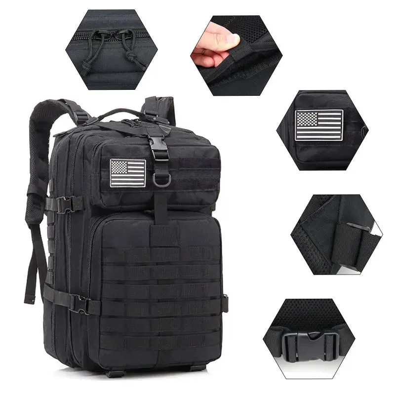 QT&QY Tactical 30/45L Backpack for Hiking and Outdoor Adventures