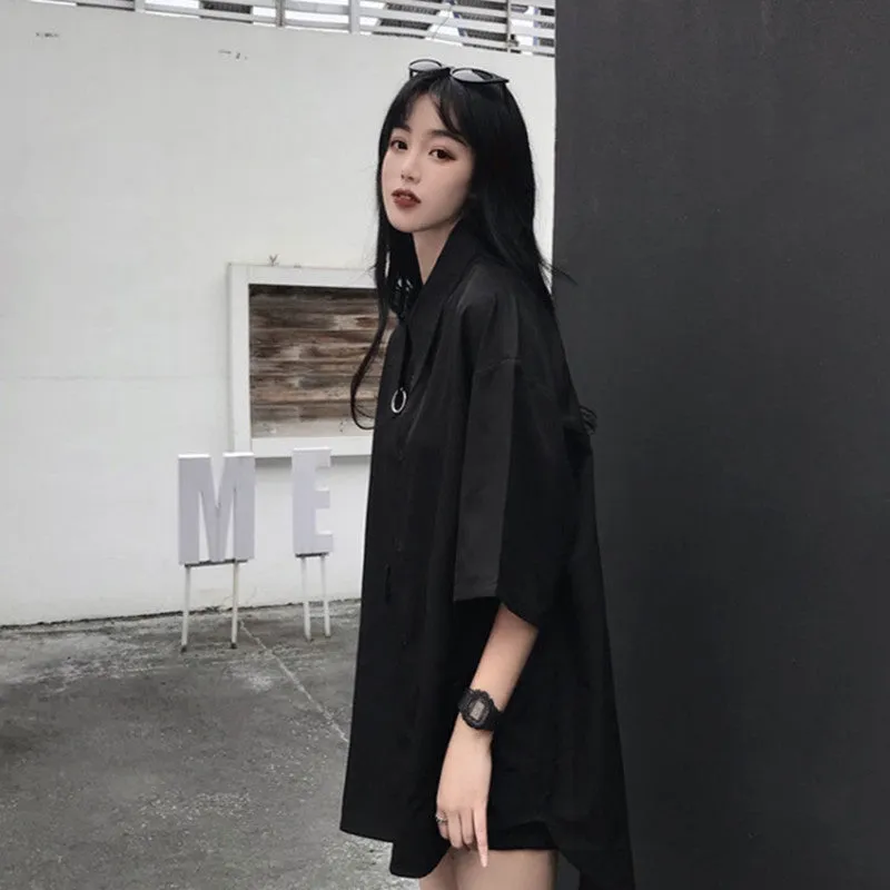 "BLACK" SHIRT WITH BELT BAG K070201
