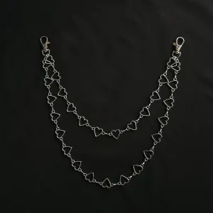 "LOVE LOVE LOVE” BELT PANTS CHAIN D070405