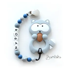 Raccoon Teether | Personalized | Rogan
