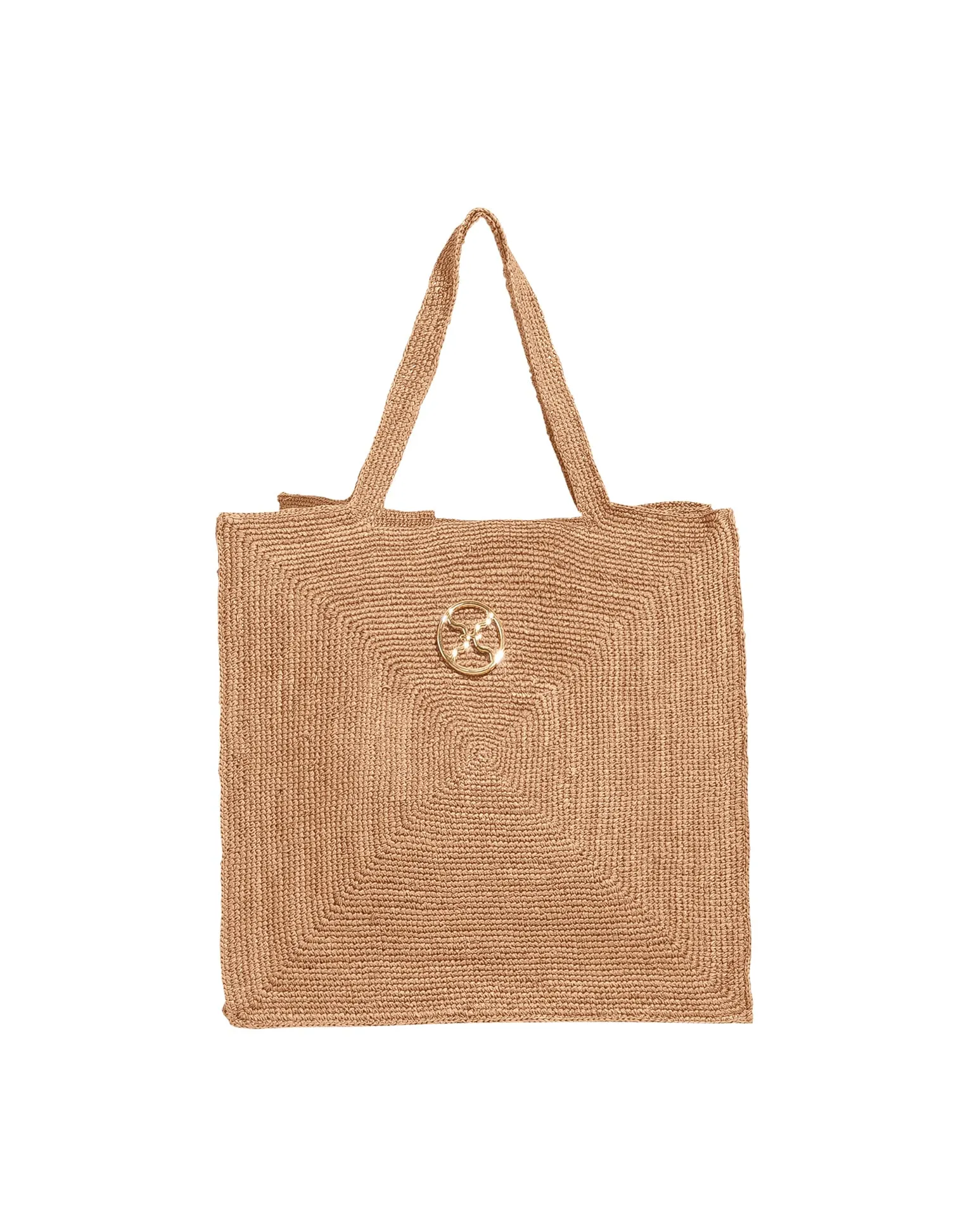 Raffia Pyramid Bag - Natural