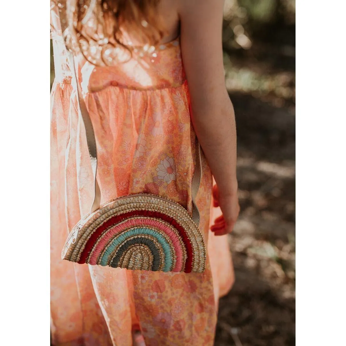 Rainbow Straw Bag