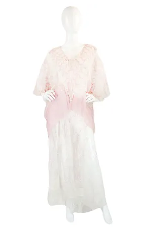Rare 1974 Zandra Rhodes "Field of Lilies" Silk Set