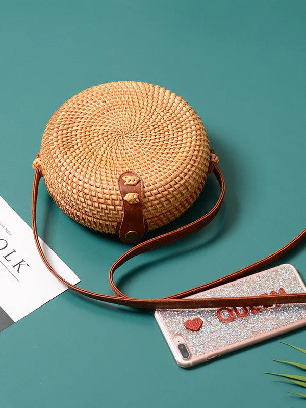 Rattan Crossbody Bag