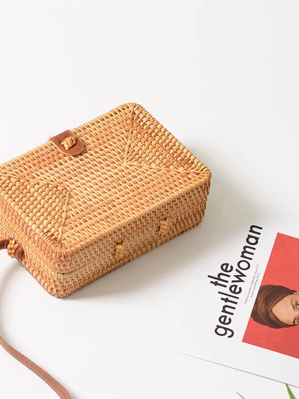 Rattan Crossbody Bag