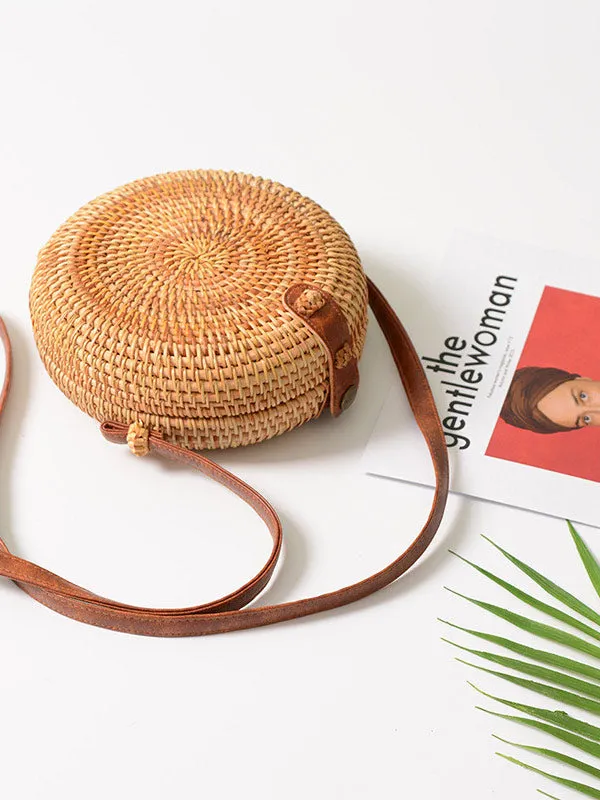 Rattan Crossbody Bag