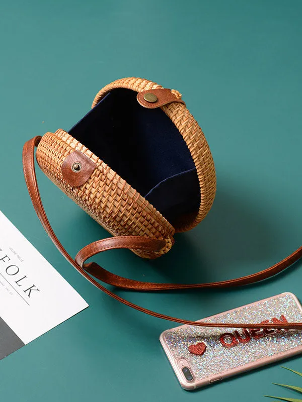 Rattan Crossbody Bag