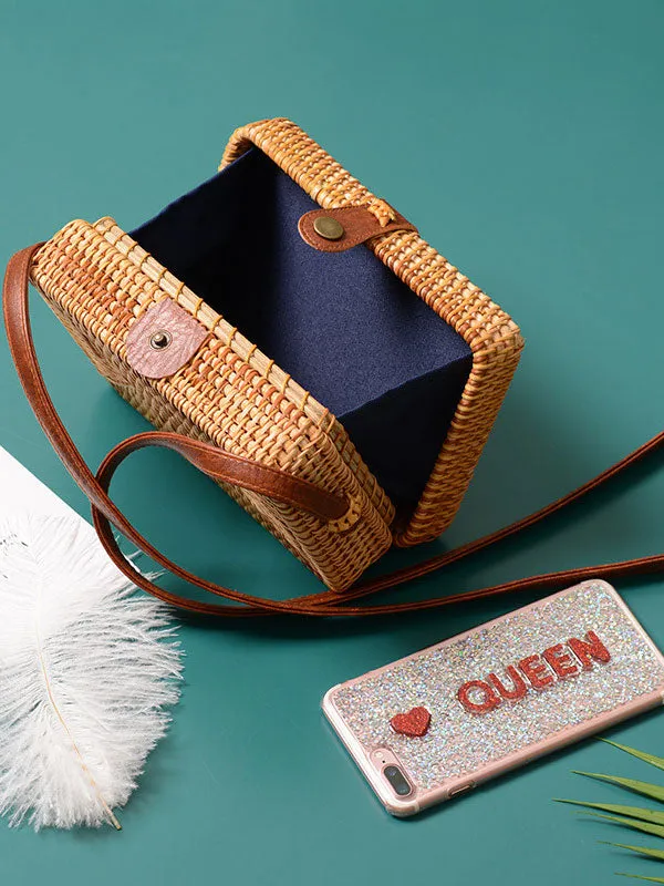 Rattan Crossbody Bag