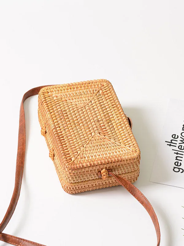 Rattan Crossbody Bag