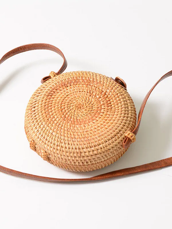 Rattan Crossbody Bag