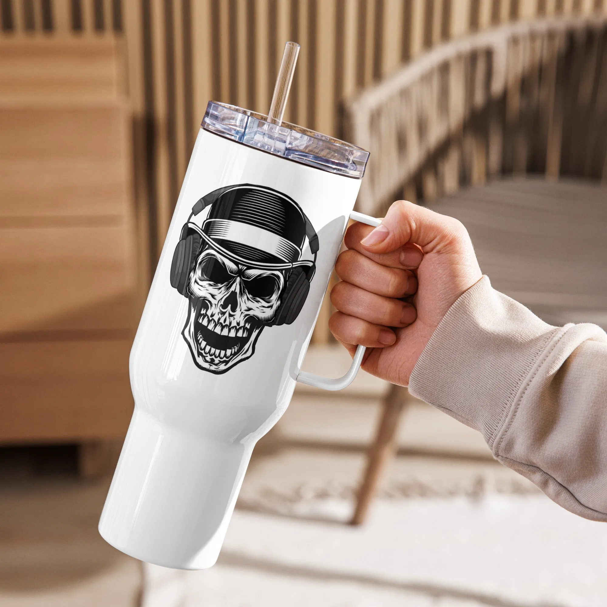 RBMS Make 'Er Loud 40 oz Travel mug with a handle